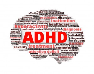 ADHD symbol design isolated on white background